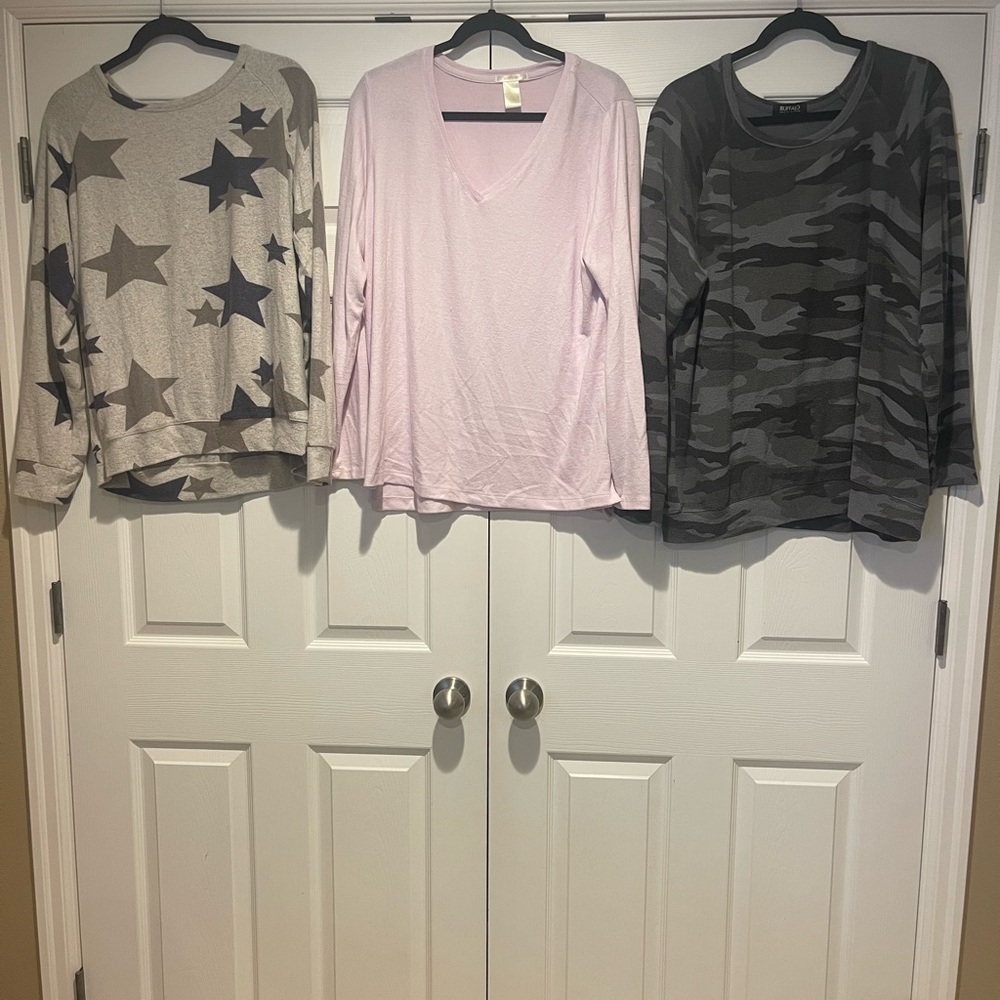 BUNDLE of three Nordstrom Sweaters- Matty M and Buffalo David Bitton. Size xl